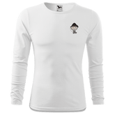 Da Oid Sinzer Goasslschnoizer Longsleeve Fitted Herren Weiss Kohlhaufmuehle Front